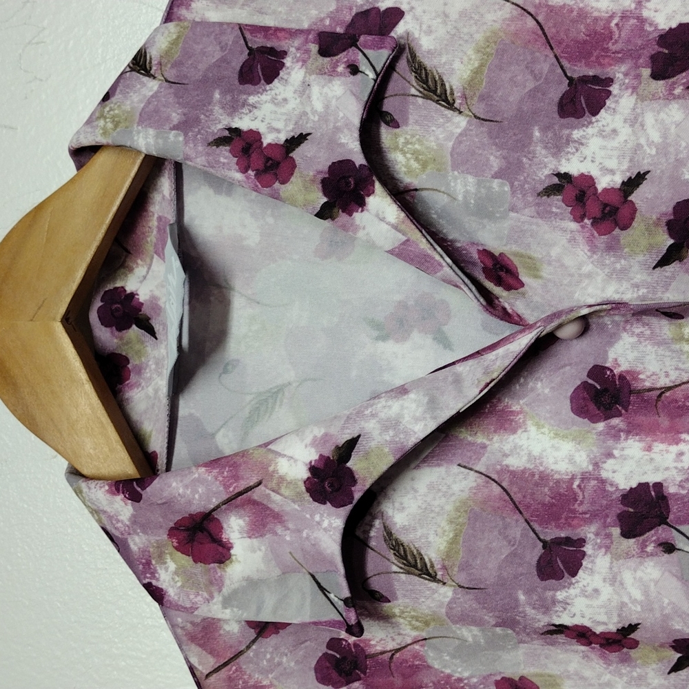 Button Down Grandma Style Blouse - Picture 3 of 7